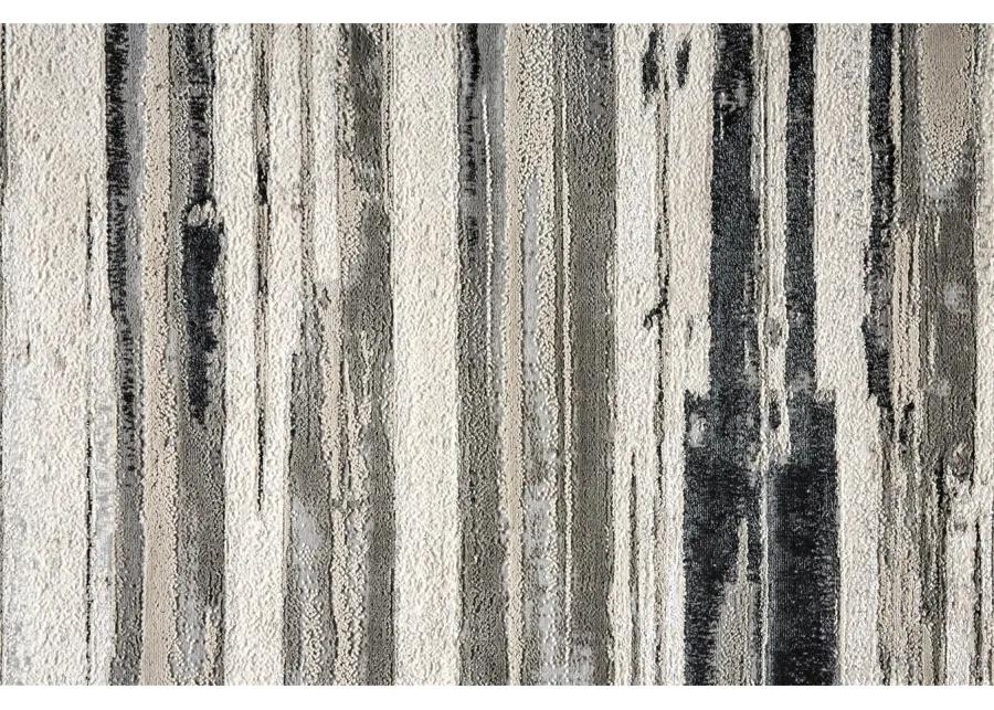 Micah 3049F Silver/Gray/Black 8' x 10' Rug