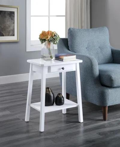 ACME Kaife Accent Table, White Finish