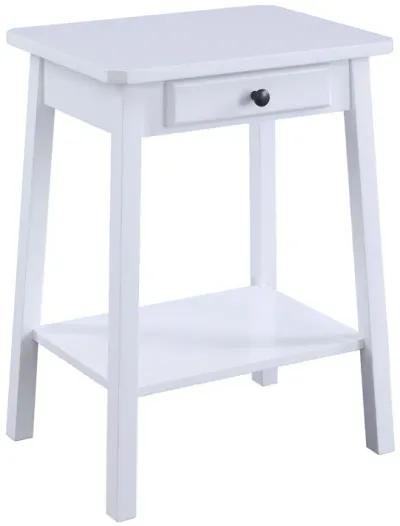 ACME Kaife Accent Table, White Finish