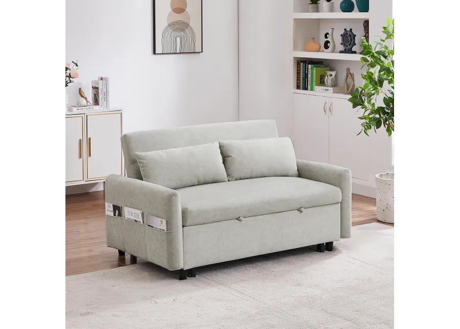 Merax Sleep Sofa Bed Loveseats Sofa Couch with Adjsutable Backrest