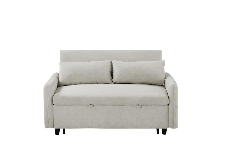 Merax Sleep Sofa Bed Loveseats Sofa Couch with Adjsutable Backrest