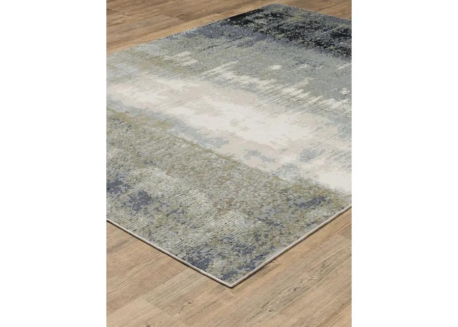 Caravan 7'10" x 10'10" Blue Rug