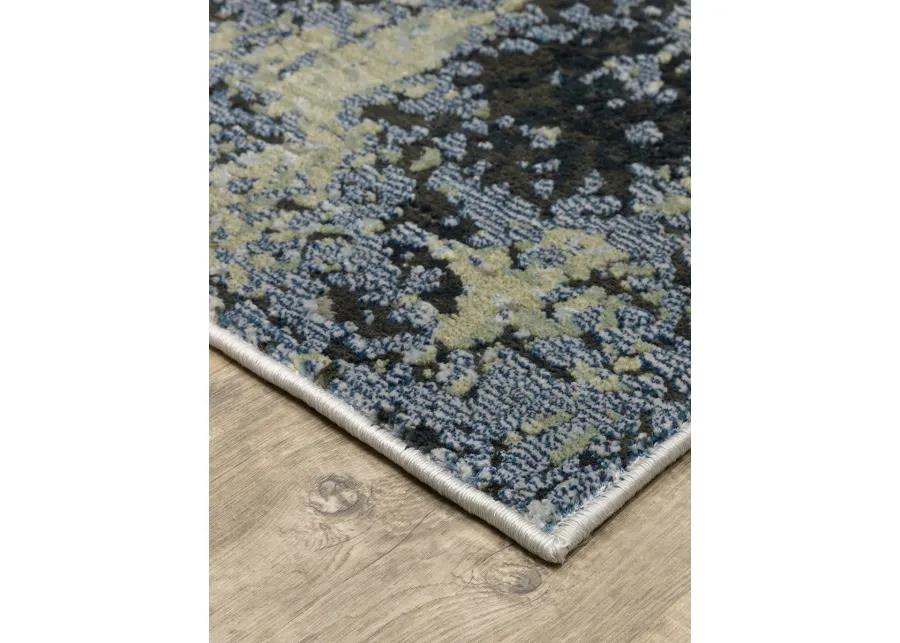 Caravan 7'10" x 10'10" Blue Rug