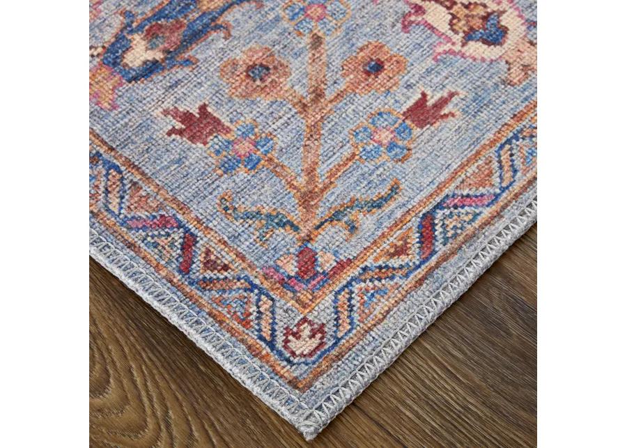 Rawlins 39HEF Gray/Blue/Red 2' x 3' Rug