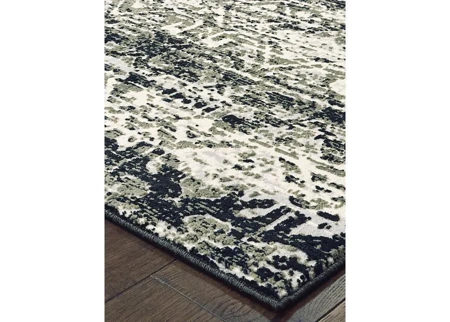 Bowen 2'3" x 7'6" Grey Rug