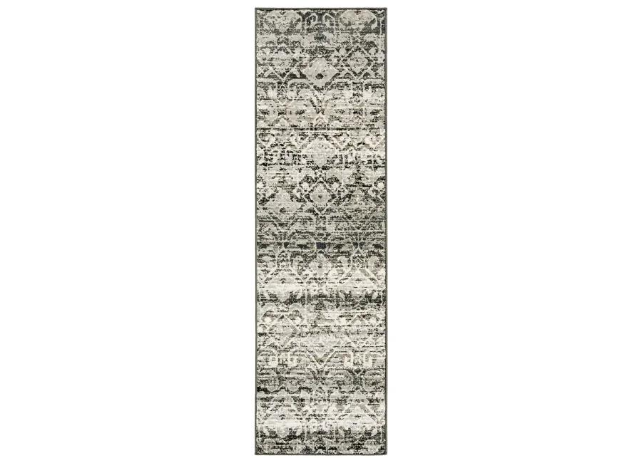 Bowen 2'3" x 7'6" Grey Rug