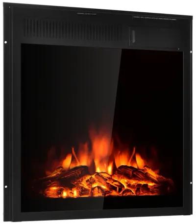 Electric Fireplace Insert Freestanding and Recessed Heater