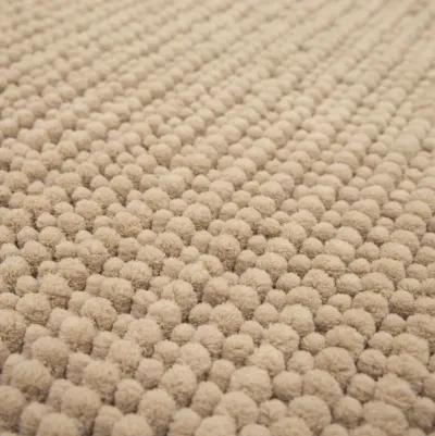 Homespun Noodle Taupe 2' x 5' Bath Mat