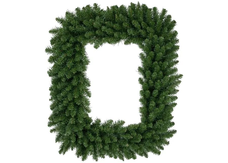 36" Buffalo Fir Rectangular Artificial Christmas Wreath - Unlit