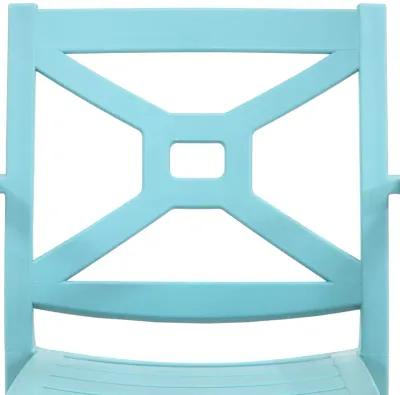 Sunnydaze Tristana Plastic Stackable Patio Armchair