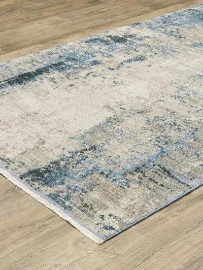 Bauer 3'10" x 5'5" Blue Rug