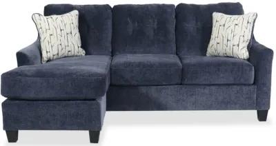 Amity Bay Queen Sofa Chaise Sleeper, Blue