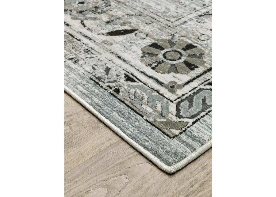 Gemini 6'7" x 9'6" Grey Rug