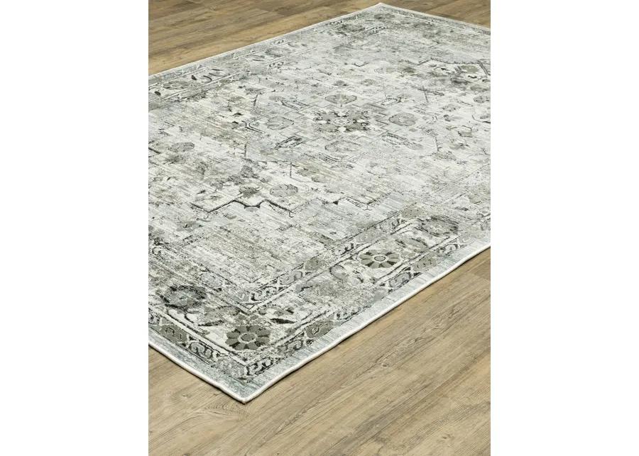 Gemini 6'7" x 9'6" Grey Rug