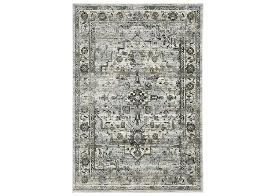 Gemini 6'7" x 9'6" Grey Rug