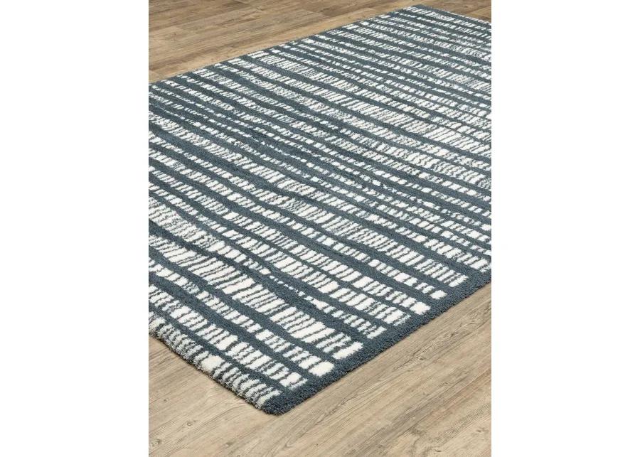 Galileo 3'10" x 5'5" Blue Rug