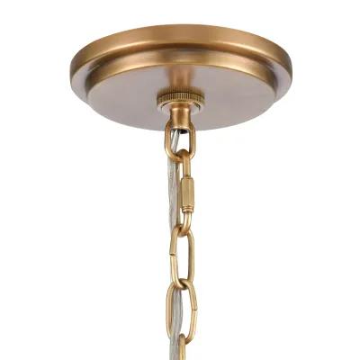 Neville 28'' Wide 8-Light Brass Chandelier