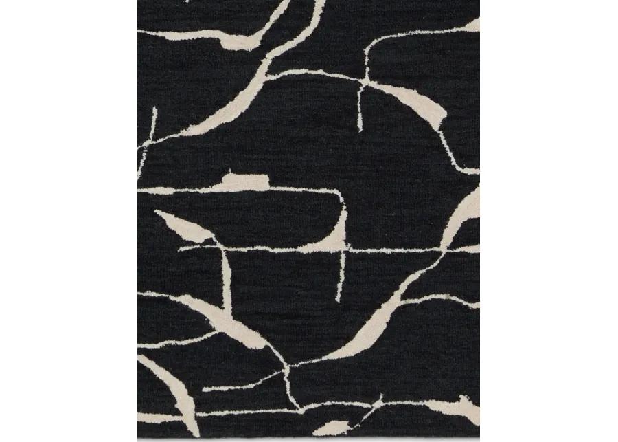 Mallino By Nikki Chu Noir Black 5' x 8' Rug