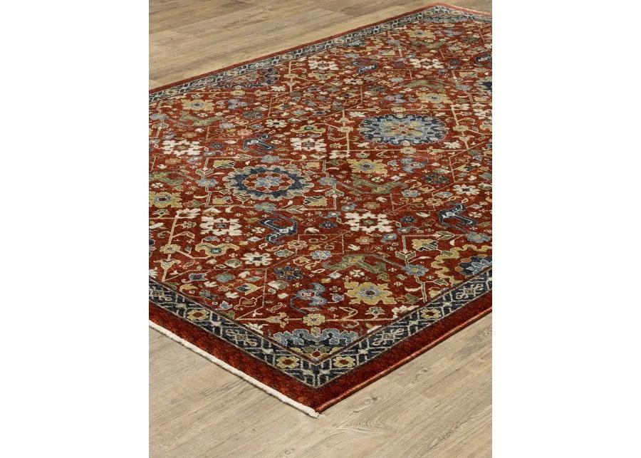 Aberdeen 9'10" x 12'10" Red Rug