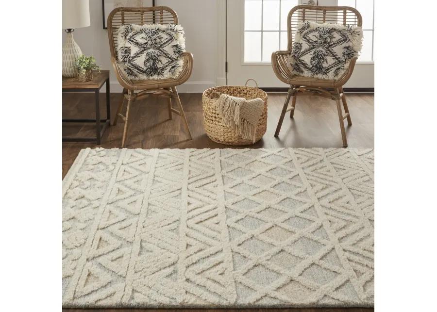 Anica 8005F Ivory/Blue/Tan 5' x 8' Rug