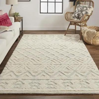 Anica 8005F Ivory/Blue/Tan 5' x 8' Rug