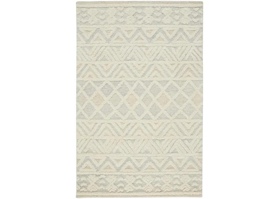 Anica 8005F Ivory/Blue/Tan 5' x 8' Rug