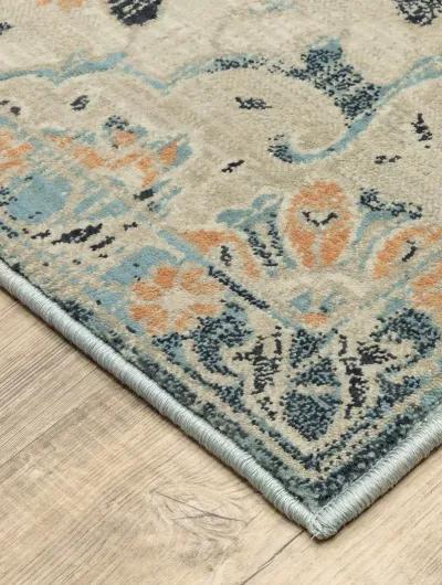 Xanadu 5'3" x 7'6" Blue Rug