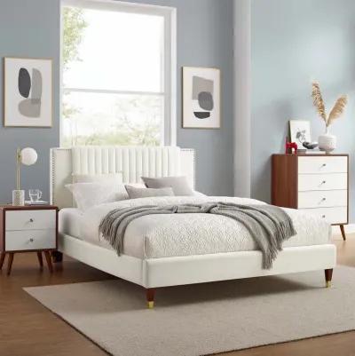 Modway - Zahra Channel Tufted Performance Velvet King Platform Bed