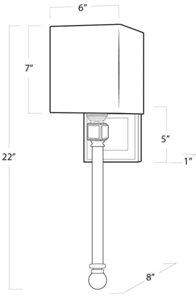 Crystal Tail Sconce