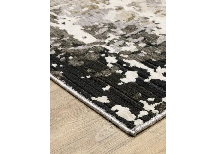 Nebulous 2'3" x 7'6" Grey Rug