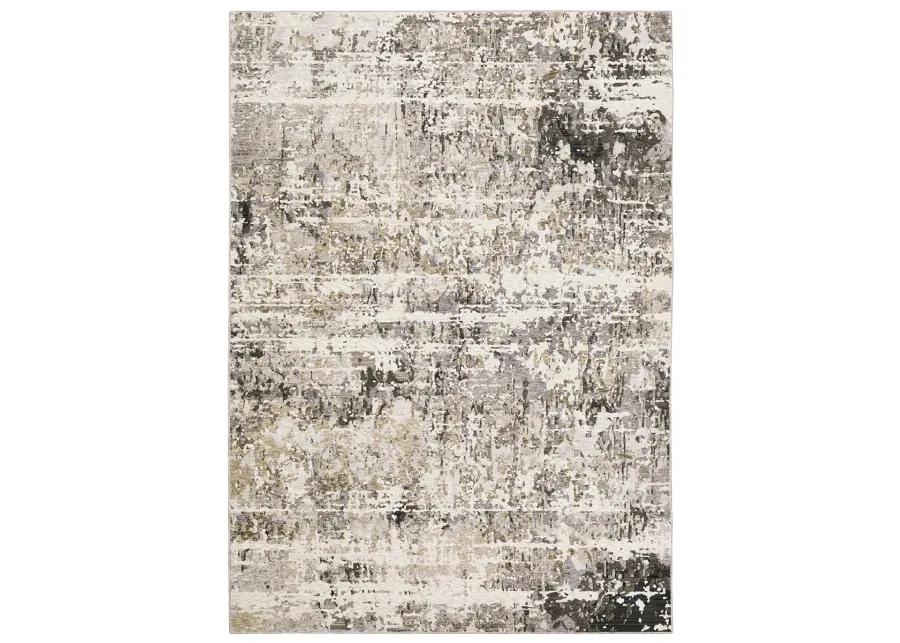 Nebulous 2'3" x 7'6" Grey Rug