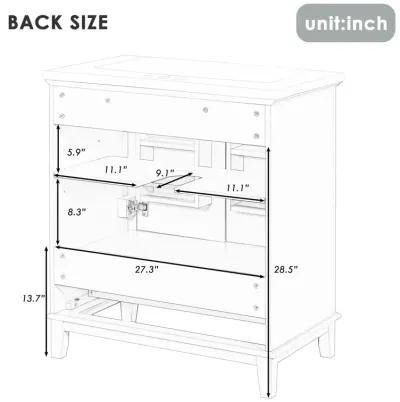 Merax Modern Bathroom Vanity with Sink Combo