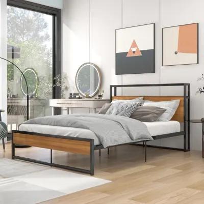 Merax Metal Platform Bed Frame