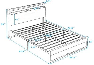 Merax Metal Platform Bed Frame