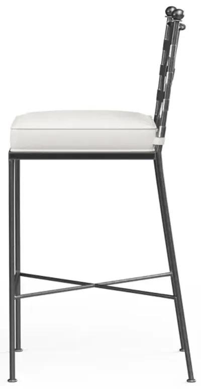 Provence Barstool in Canvas Flax w/ Self Welt