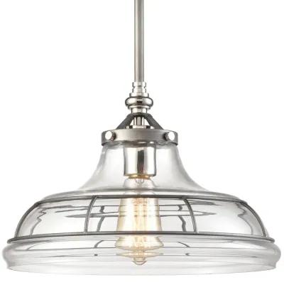 Dunkirk 13'' Wide 1-Light Silver Pendant