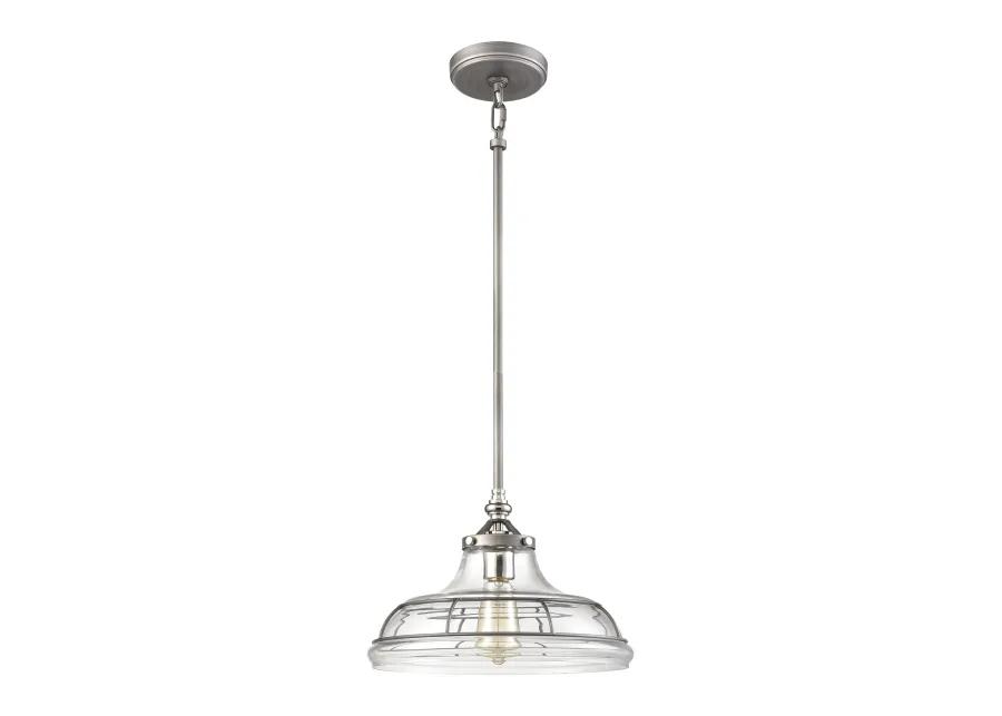 Dunkirk 13'' Wide 1-Light Silver Pendant