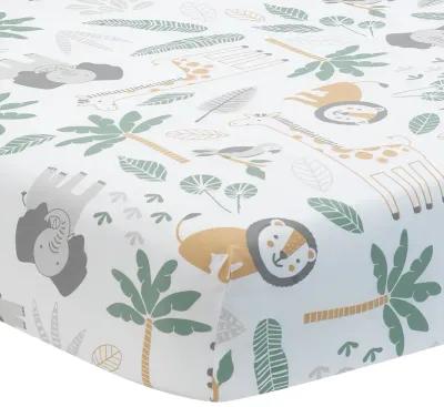 Lambs & Ivy Jungle Friends 5-Piece Safari Animals Nursery Baby Crib Bedding Set