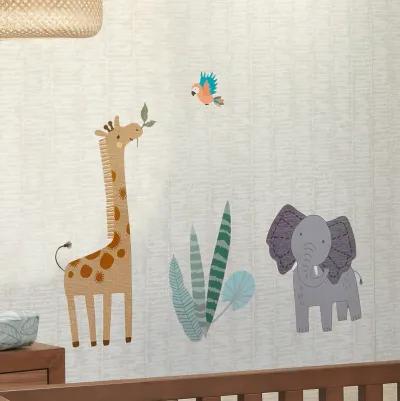 Lambs & Ivy Jungle Friends 5-Piece Safari Animals Nursery Baby Crib Bedding Set