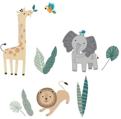 Lambs & Ivy Jungle Friends 5-Piece Safari Animals Nursery Baby Crib Bedding Set