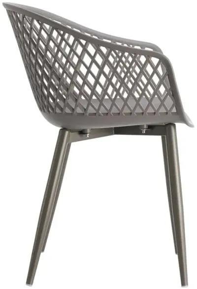 Moe's Home Collection Piazza Outdoor Chair Grey-Set Of Two