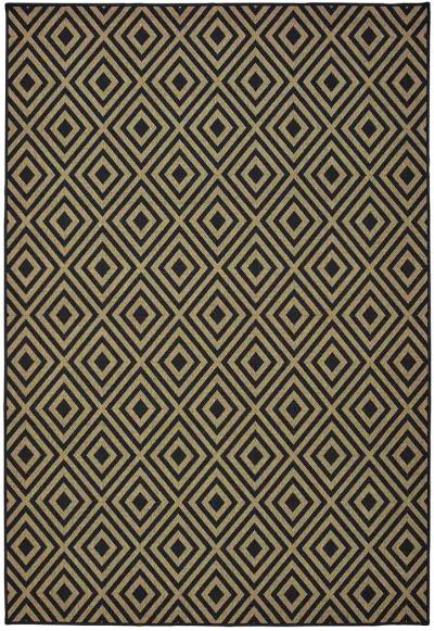 Marina 2'5" x 4'5" Black Rug