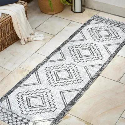 Marokko Diamond Tribal Medallion Indoor/Outdoor Area Rug