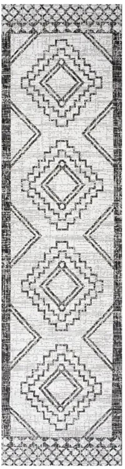 Marokko Diamond Tribal Medallion Indoor/Outdoor Area Rug