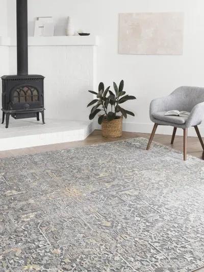 Lucia LUC02 Charcoal/Multi 6'8" x 8'8" Rug