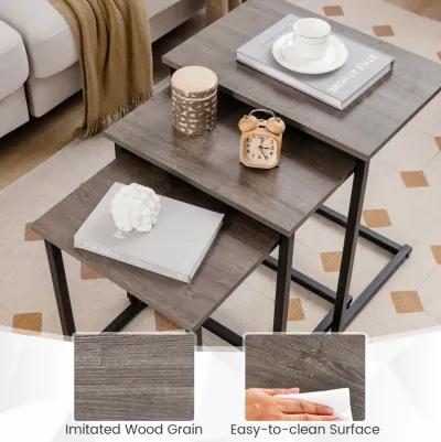 3 Pieces Multifunctional Coffee End Table Set