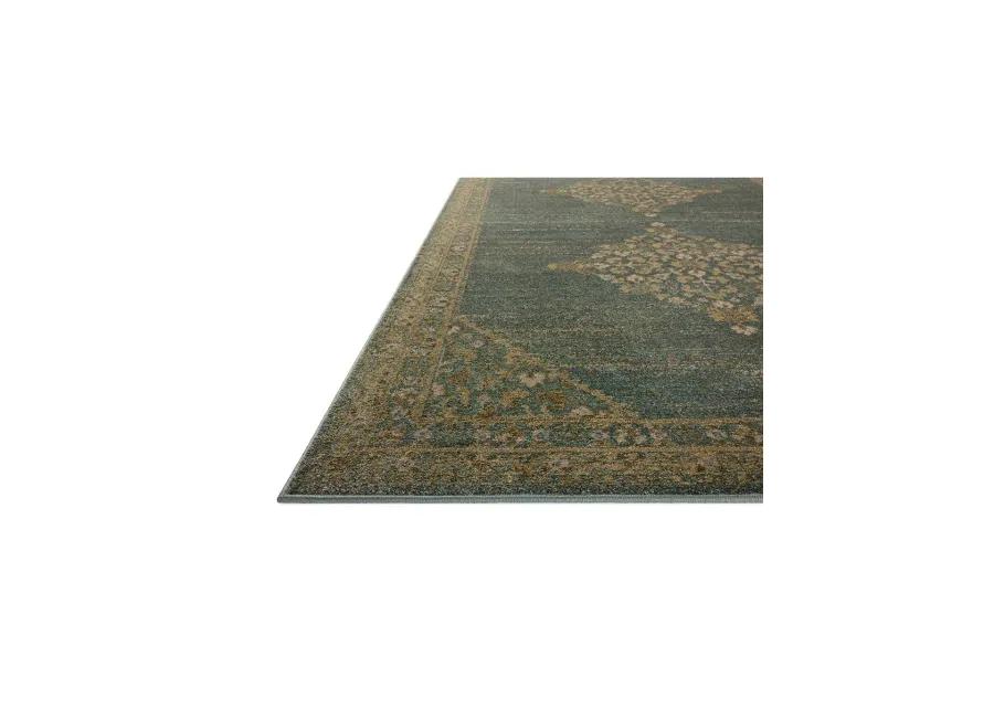 Mona Aqua/Wheat 7'6" x 10' Area Rug by Magnolia Home by Joanna Gaines x Loloi