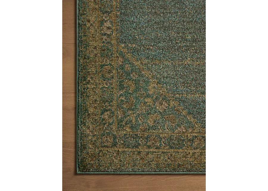 Mona Aqua/Wheat 7'6" x 10' Area Rug by Magnolia Home by Joanna Gaines x Loloi