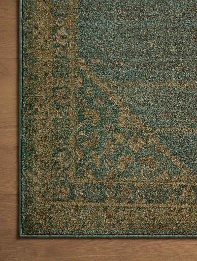 Mona Aqua/Wheat 7'6" x 10' Area Rug by Magnolia Home by Joanna Gaines x Loloi