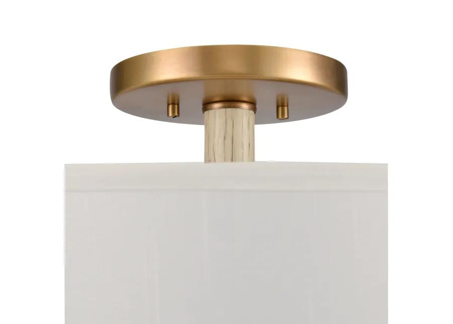 Neville 20'' Wide 4-Light Brass Semi Flush Mount